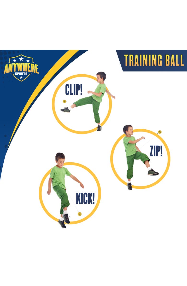 Anywhere Sports Training Ball | 3In1 Leash Clip, Alternate, color, 