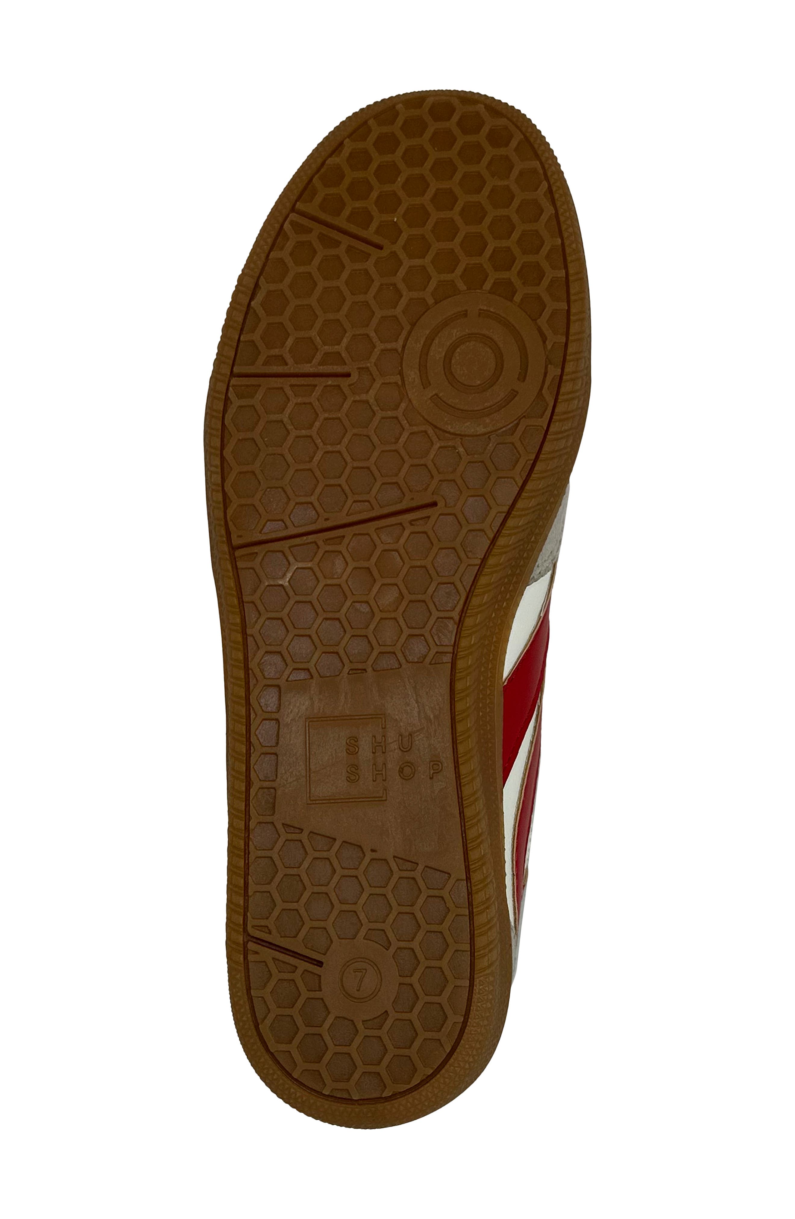 Sadie Sneaker, Alternate, color, RED