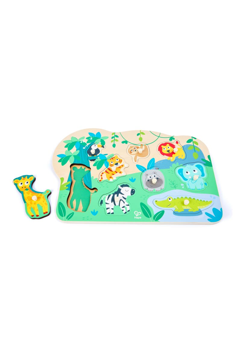 Wild Animals Peg Puzzle, Main, color, MULTI