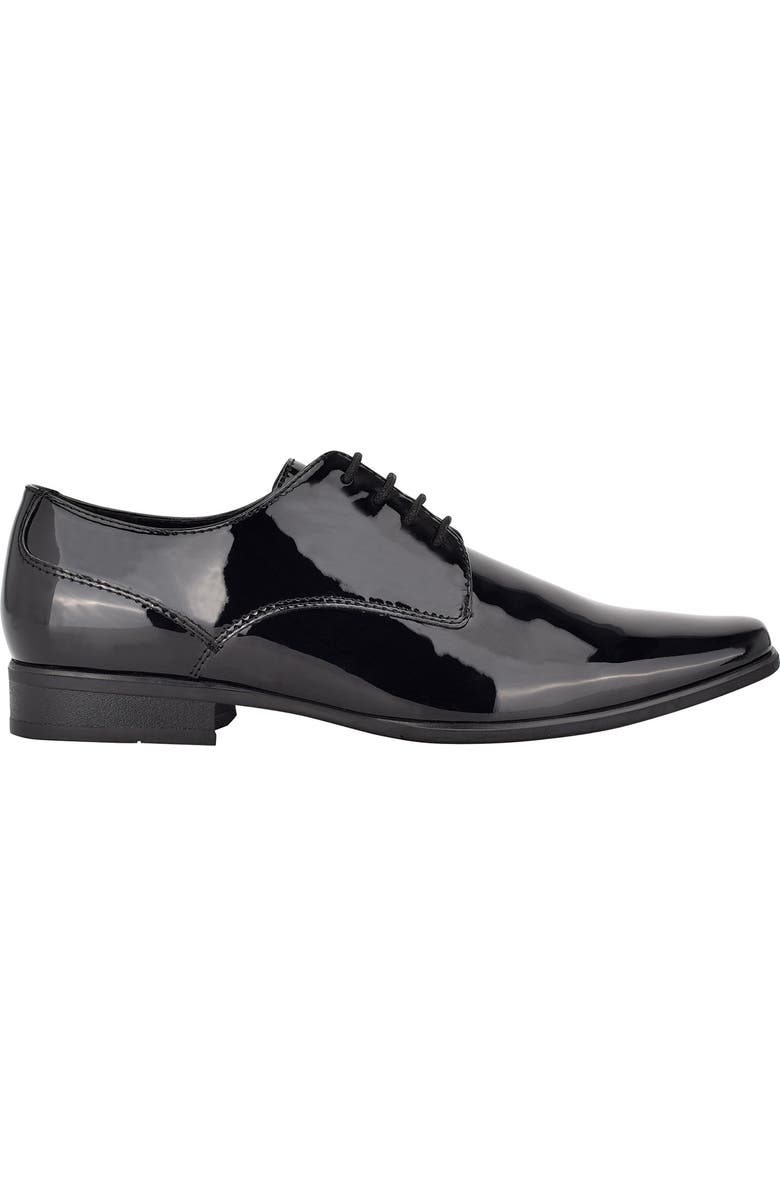 Calvin Klein Brodie Patent Plain Toe Derby, Alternate, color, Black Patent