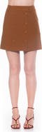 Alexia Admor Jinny High Rise Double Button Miniskirt