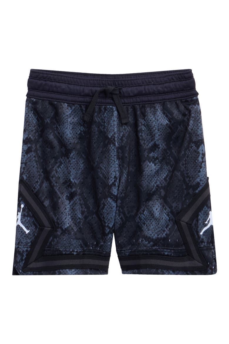 Sport Diamond Mesh Shorts, Main, color, IRON GRAY/ BLACK