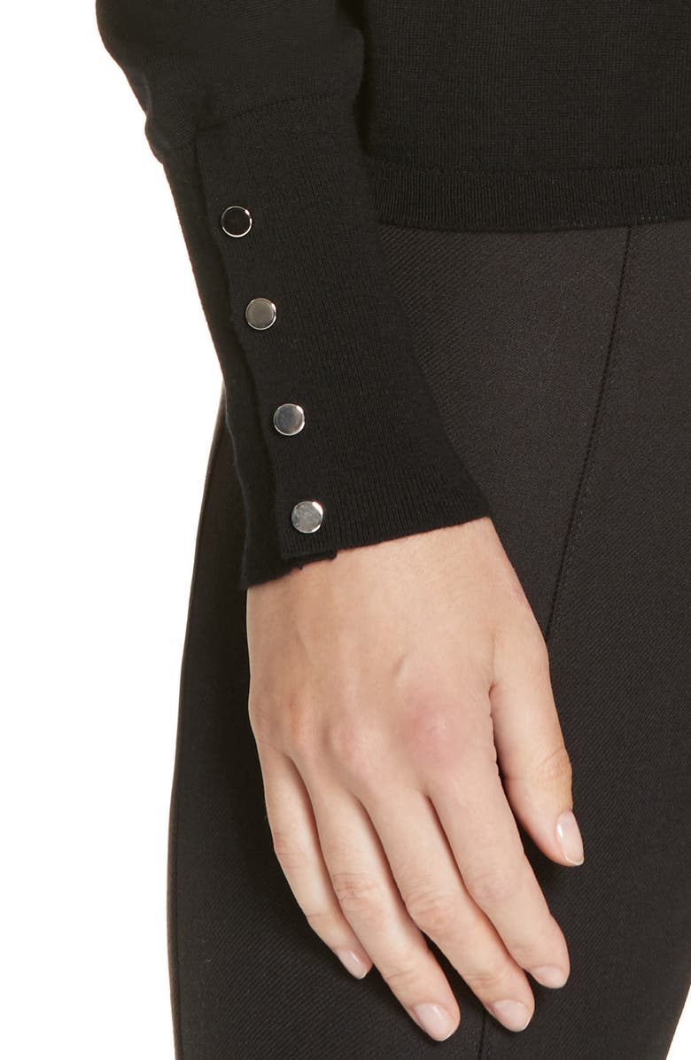 BOSS Frankie Cuff Detail Wool Sweater, Alternate, color,