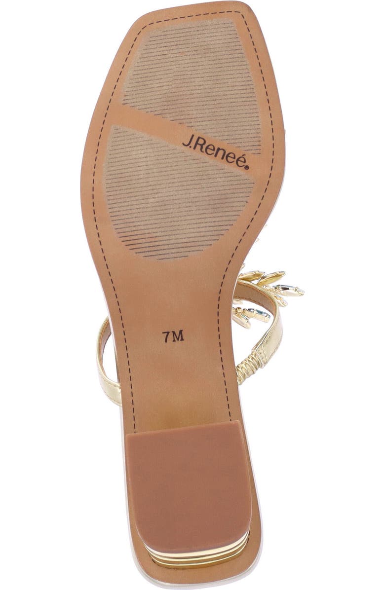 J. Reneé Palmy T-Strap Sandal, Alternate, color, Gold