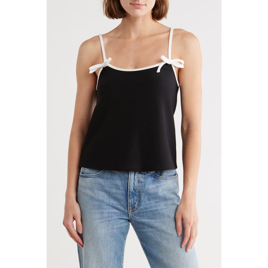 Vigoss Two-tone Box Strap Camisole In Multi