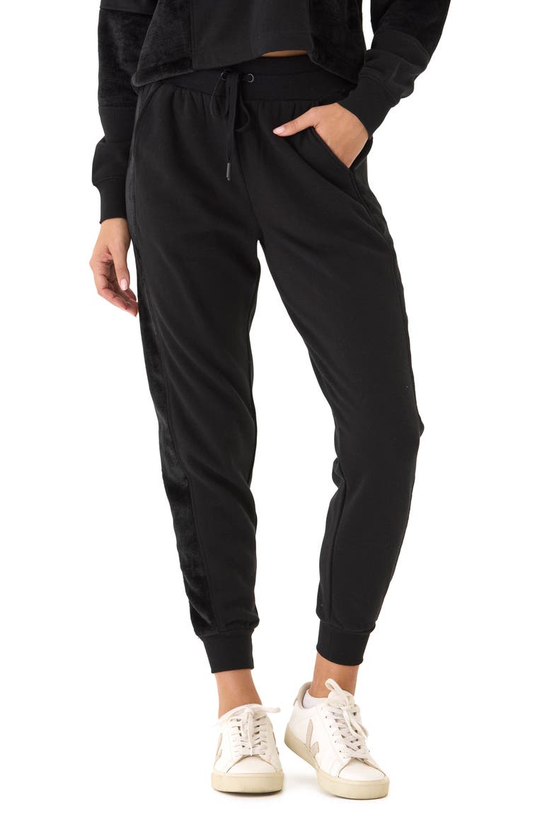 Camillah Fleece Joggers, Main, color, BLACK