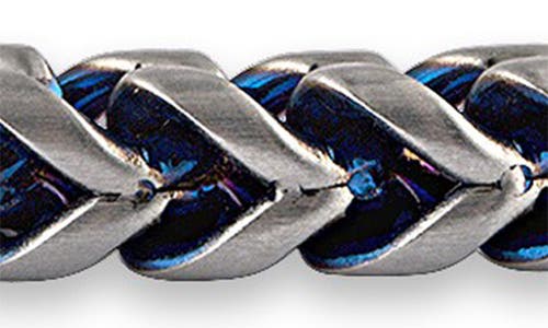 Esquire Stainless Steel Wheat Chain Bracelet In Metallic