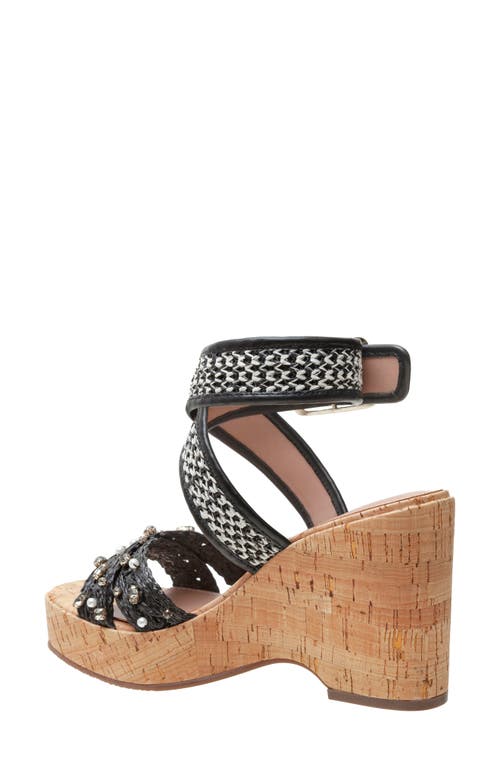 Shop Linea Paolo Varena Platform Wedge Sandal In Black