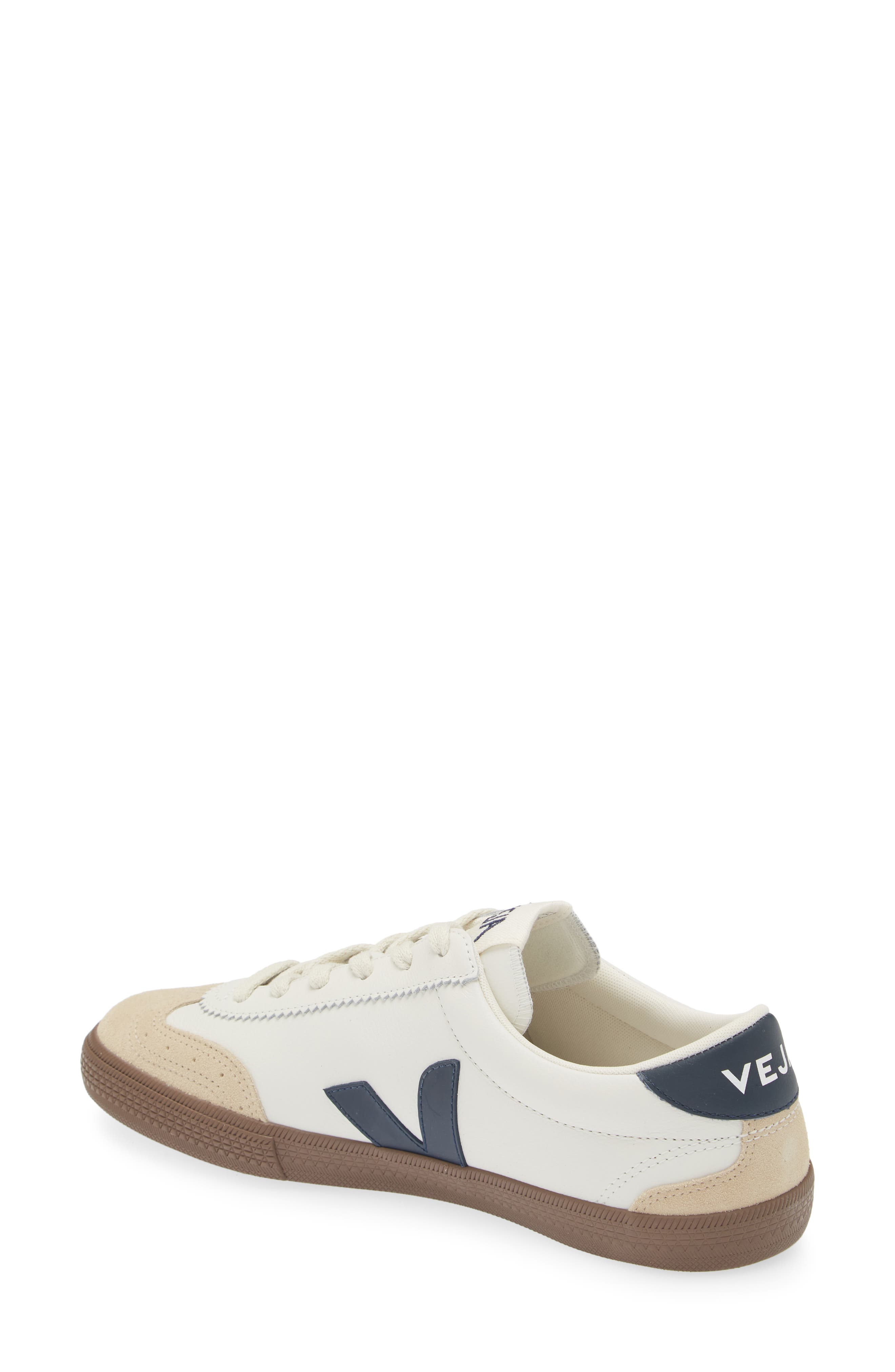 Veja Volley Leather Sneaker, Alternate, color, White Nautico Bark