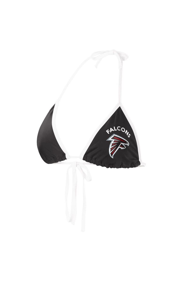 G-III 4HER BY CARL BANKS Women's G-III 4Her by Carl Banks Black Atlanta Falcons Perfect Match Bikini Top, Main, color, Black