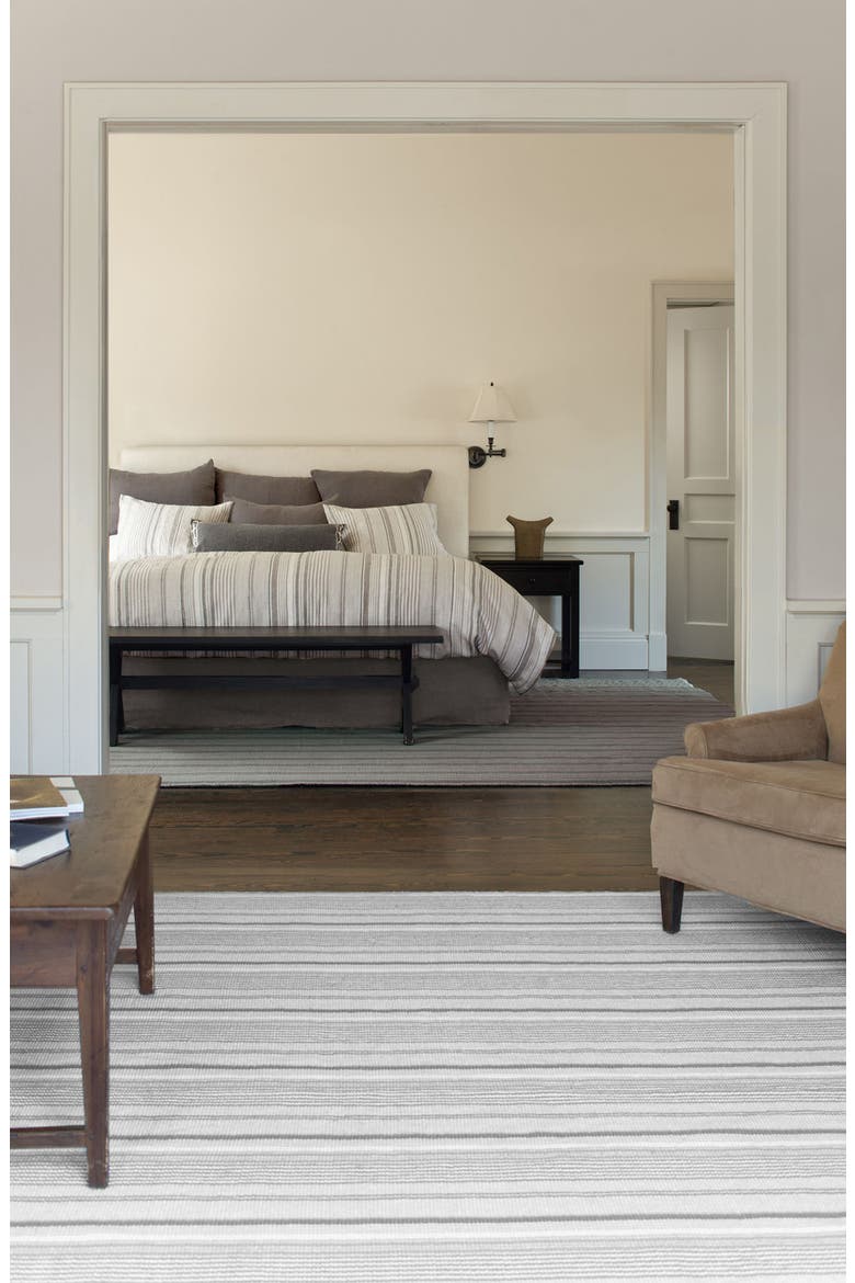 'Gradation Ticking' Rug, Alternate, color, GREY/ MULTI