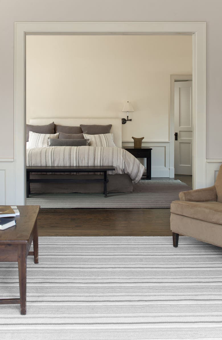 Dash & Albert 'Gradation Ticking' Rug, Alternate, color,