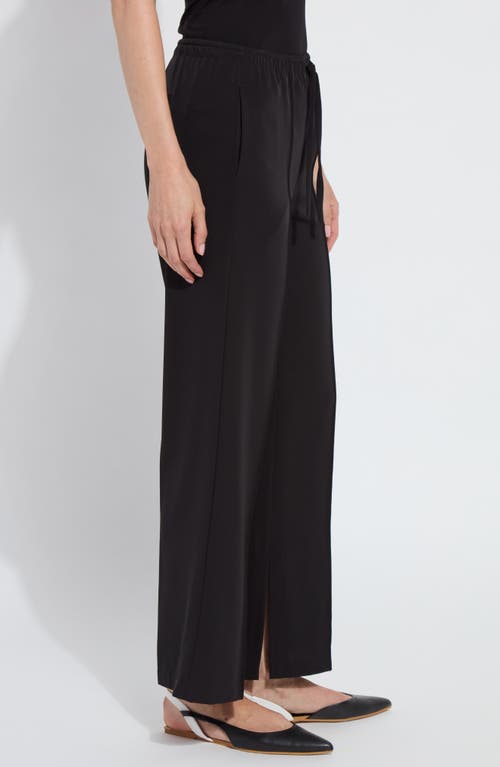 Lyssé Genevieve Drawstring Trouser (28" Inseam) In Black