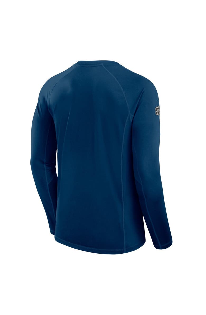 FANATICS Men's Fanatics Navy Seattle Kraken Authentic Pro Rink Tech Long Sleeve T-Shirt, Alternate, color, Navy