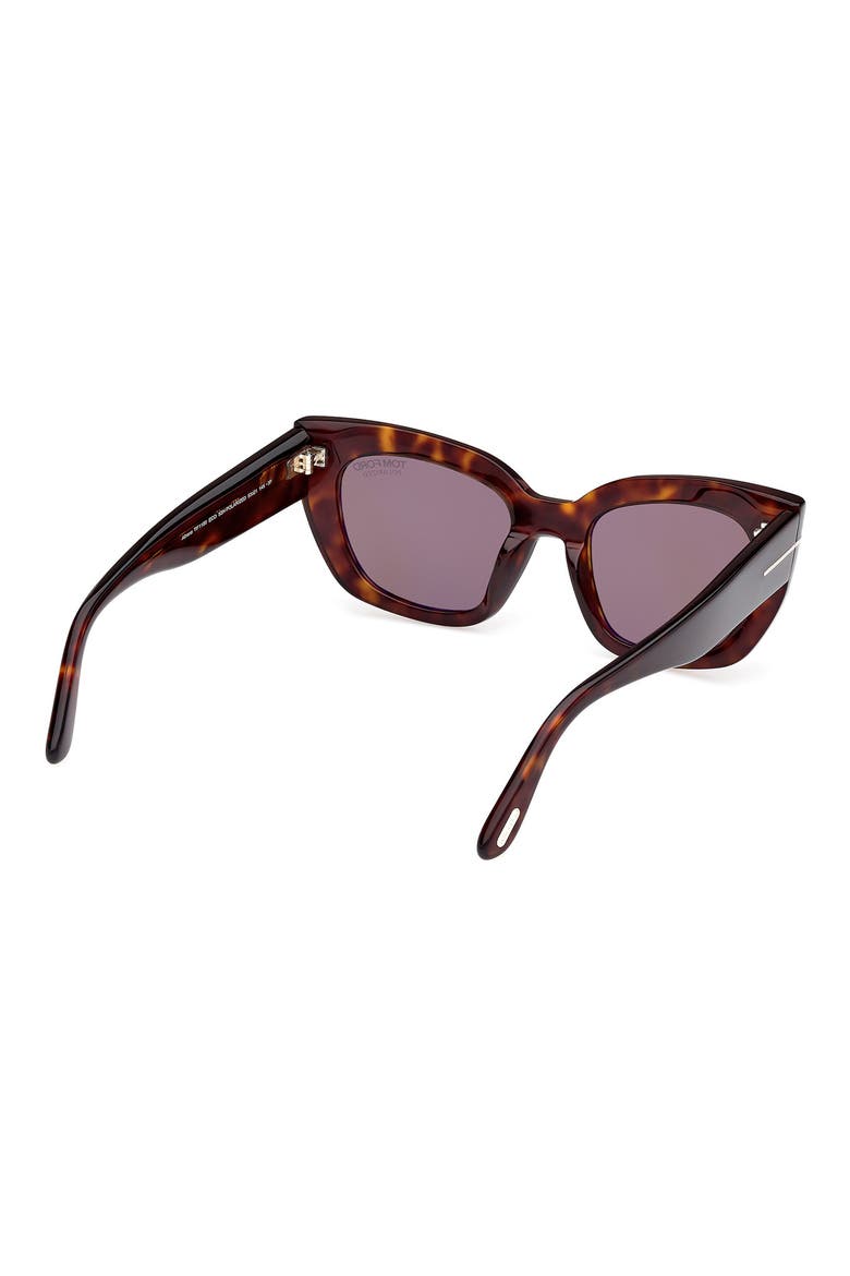 Athena 53mm Cat Eye Sunglasses, Alternate, color, DARK HAVANA / BROWN POLARIZED
