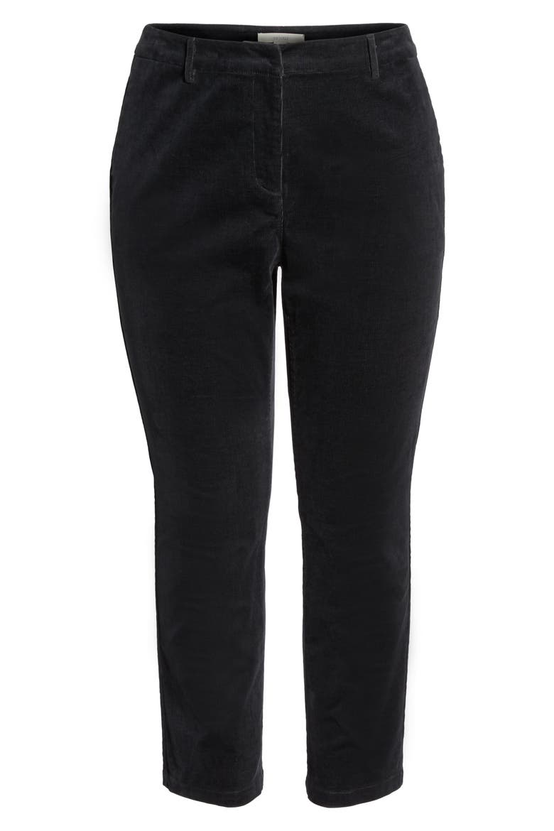 Velvet Ankle Pants, Alternate, color, GREY MAGNET