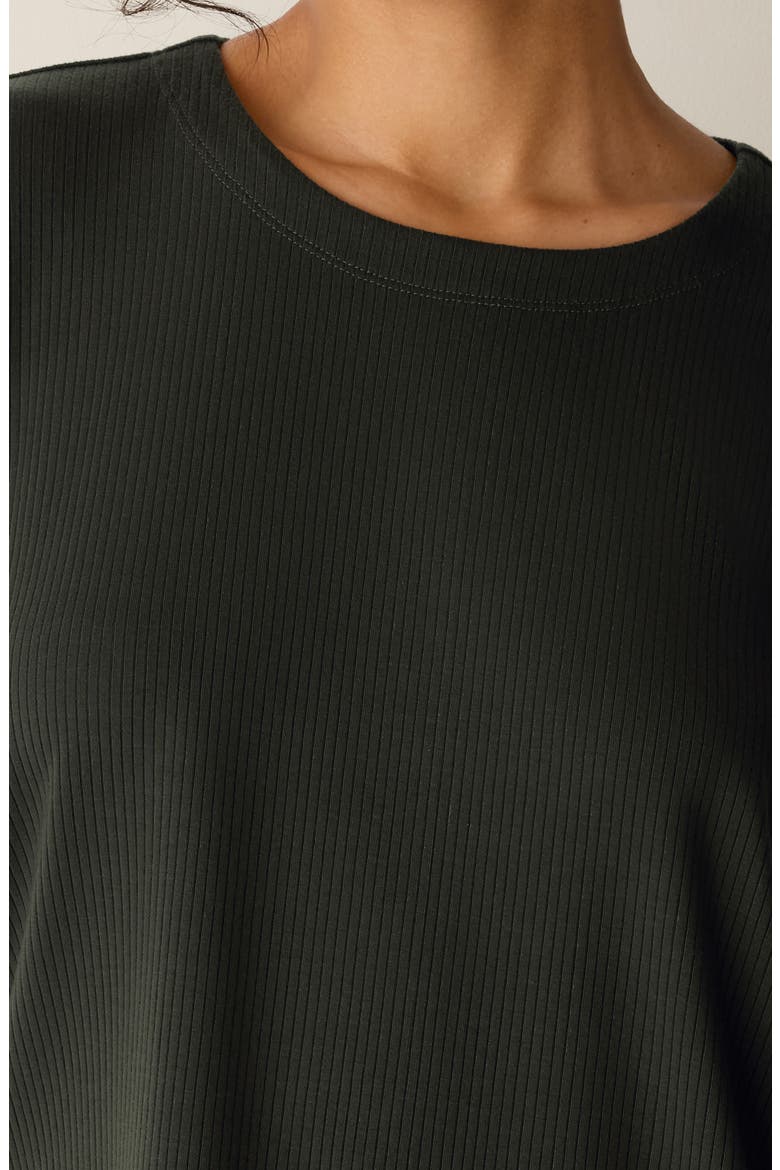 Crewneck Rib Top, Alternate, color, SEAWEED