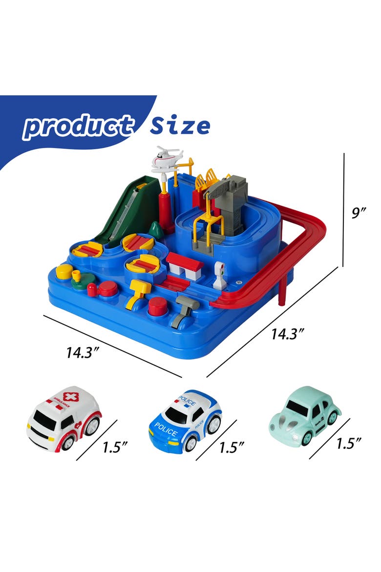Car Adventure Playset, Alternate, color, Multicolored
