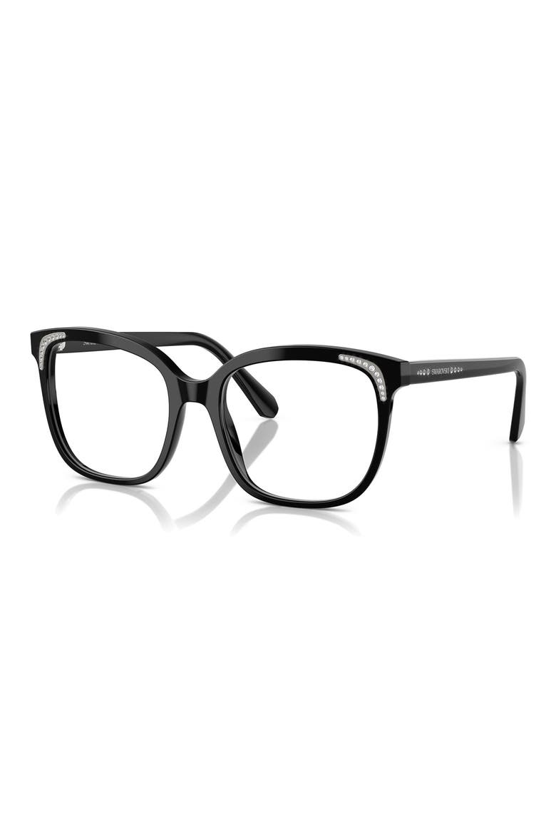 52mm Butterfly Optical Glasses, Alternate, color, BLACK