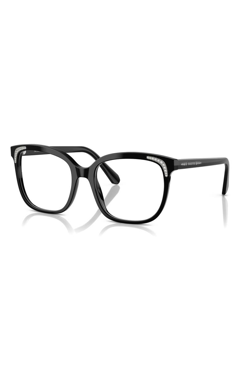 Swarovski 52mm Butterfly Optical Glasses, Alternate, color, Black