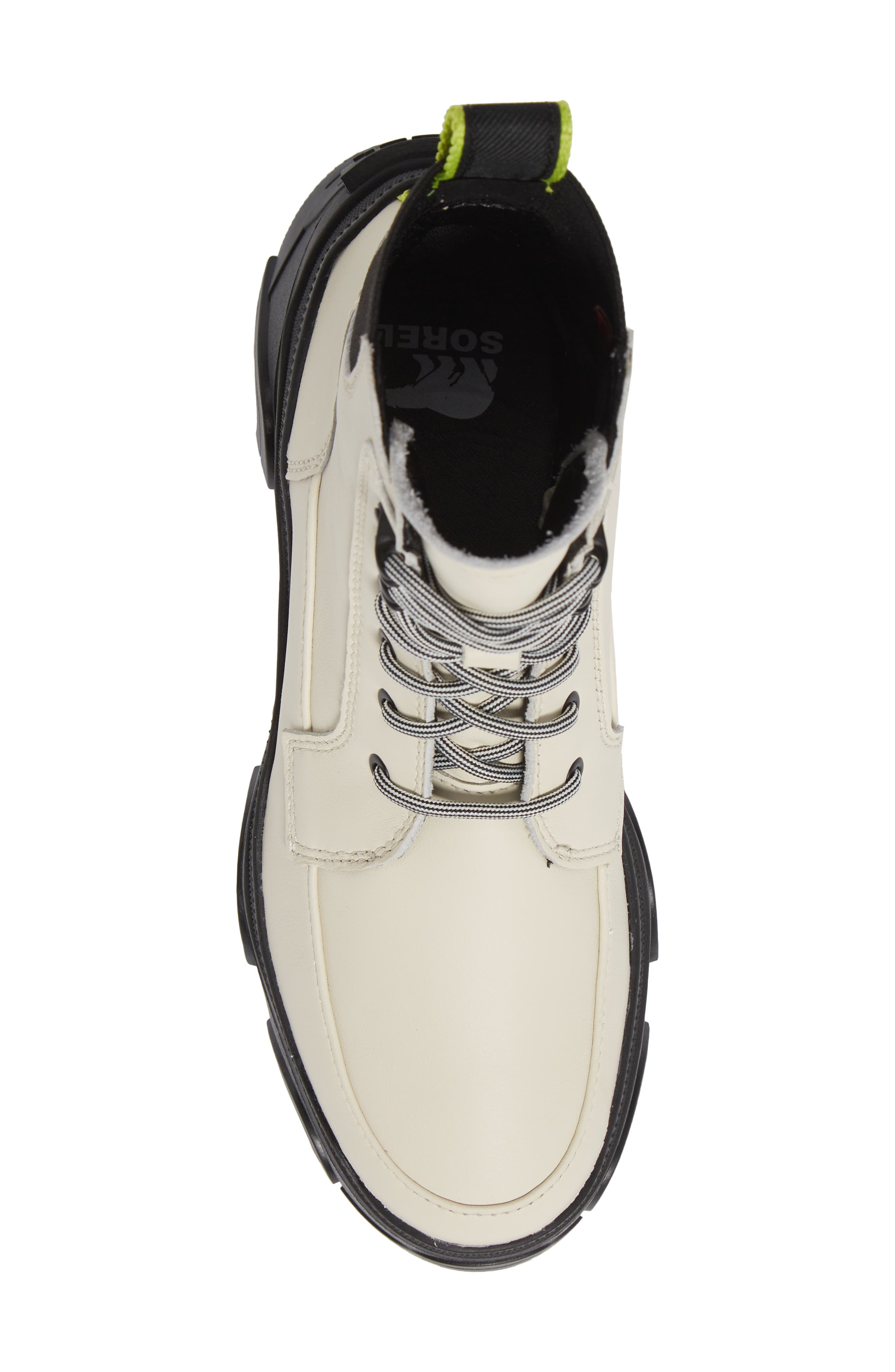 Brex™ Lace-Up Waterproof Bootie, Alternate, color, CHALK BLACK