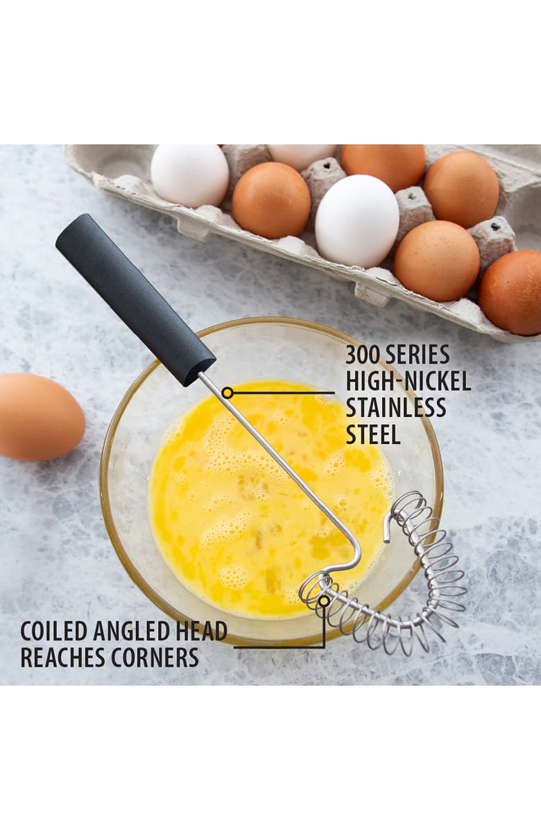 Rada Cutlery Handi-Stir Whisk with Spring Face, Alternate, color, Black