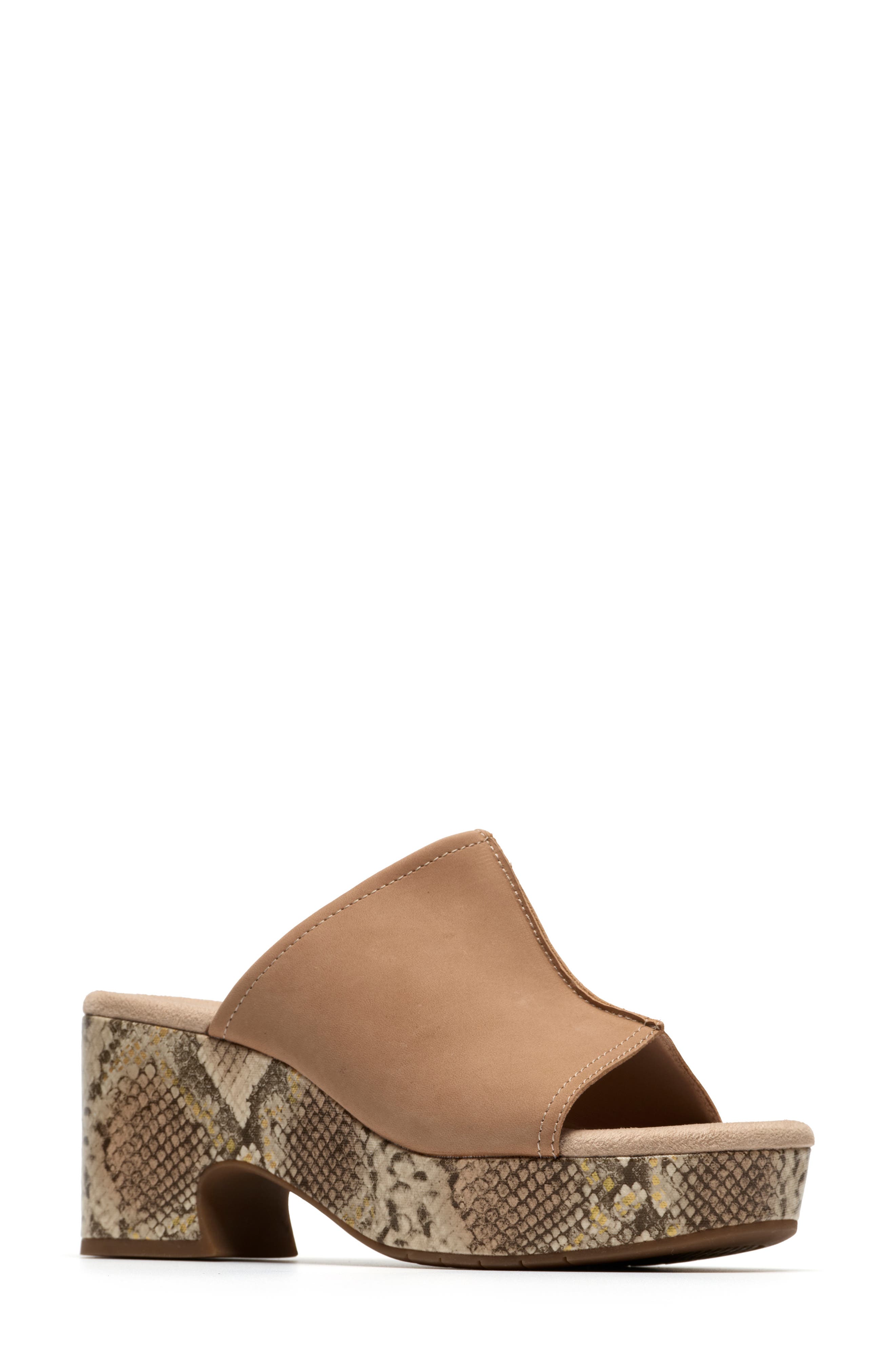 Clarks® Nerisa Vine Platform Sandal - Wide Width Available