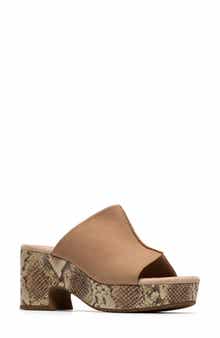 Clarks® Nerisa Vine Platform Sandal - Wide Width Available