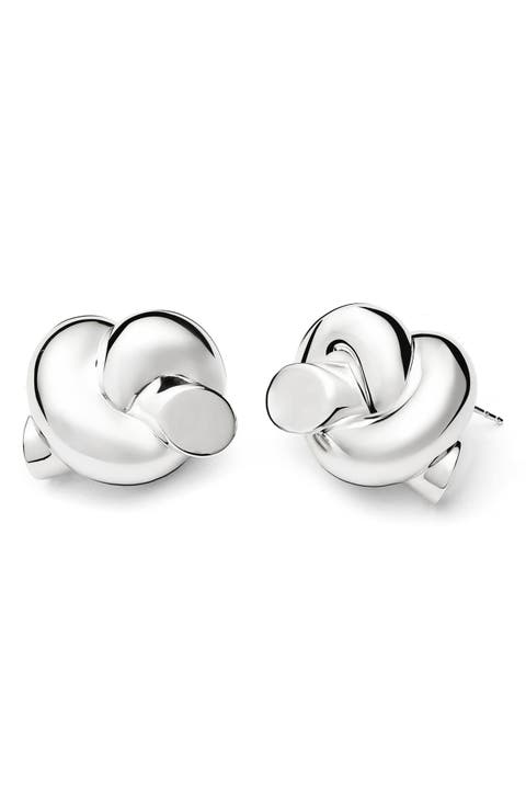 x Lucy Williams Oversize Knot Stud Earrings