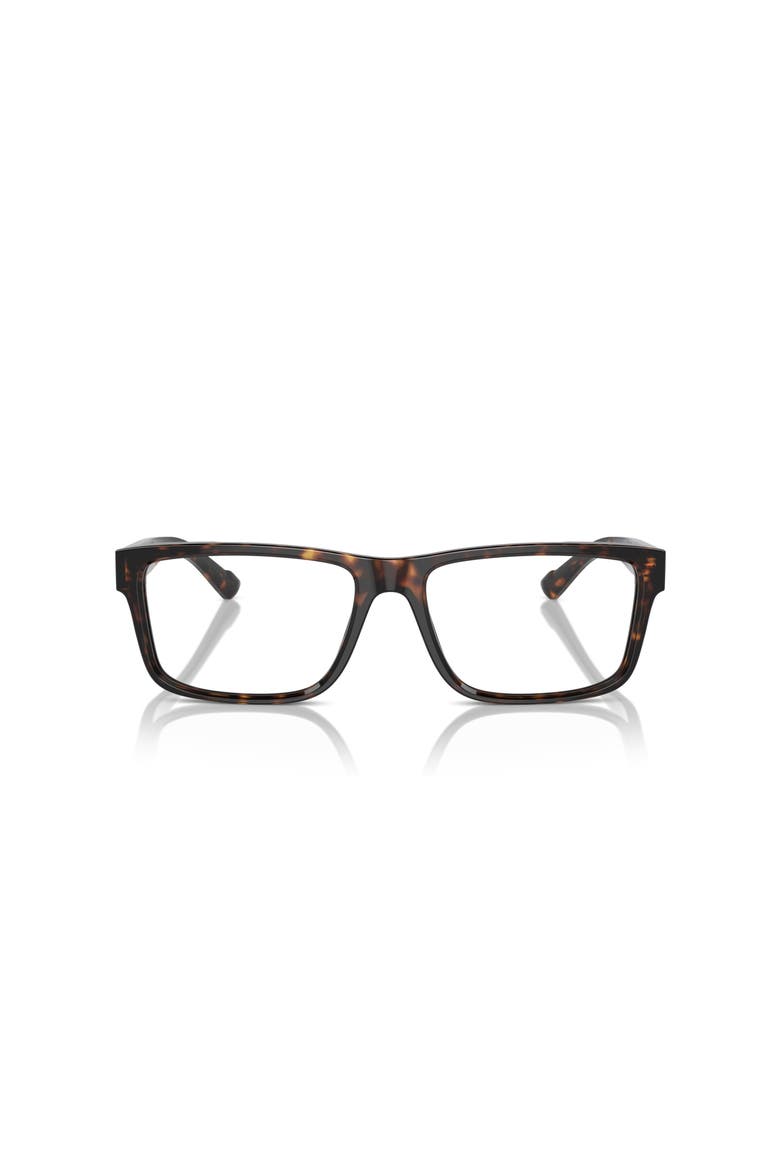 55mm Rectangle optical glasses, Alternate, color, Tortoise