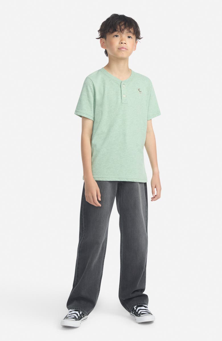 abercrombie kids Kids' Essential Cotton Blend Henley, Alternate, color, Chinois Green Heather