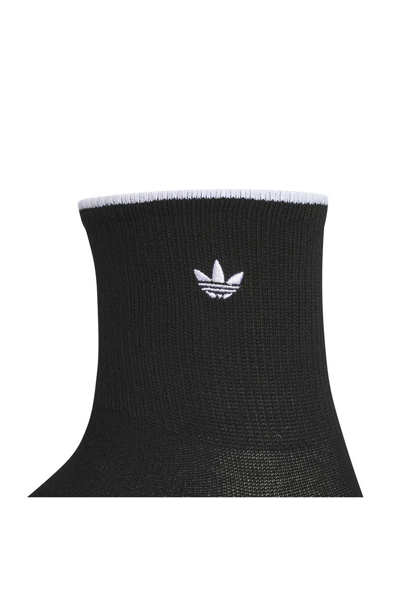 adidas Luna Assorted 3-Pack Ankle Socks, Alternate, color, Black