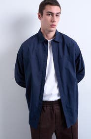 Topman Oversize Formal Cotton Button-Up Shirt