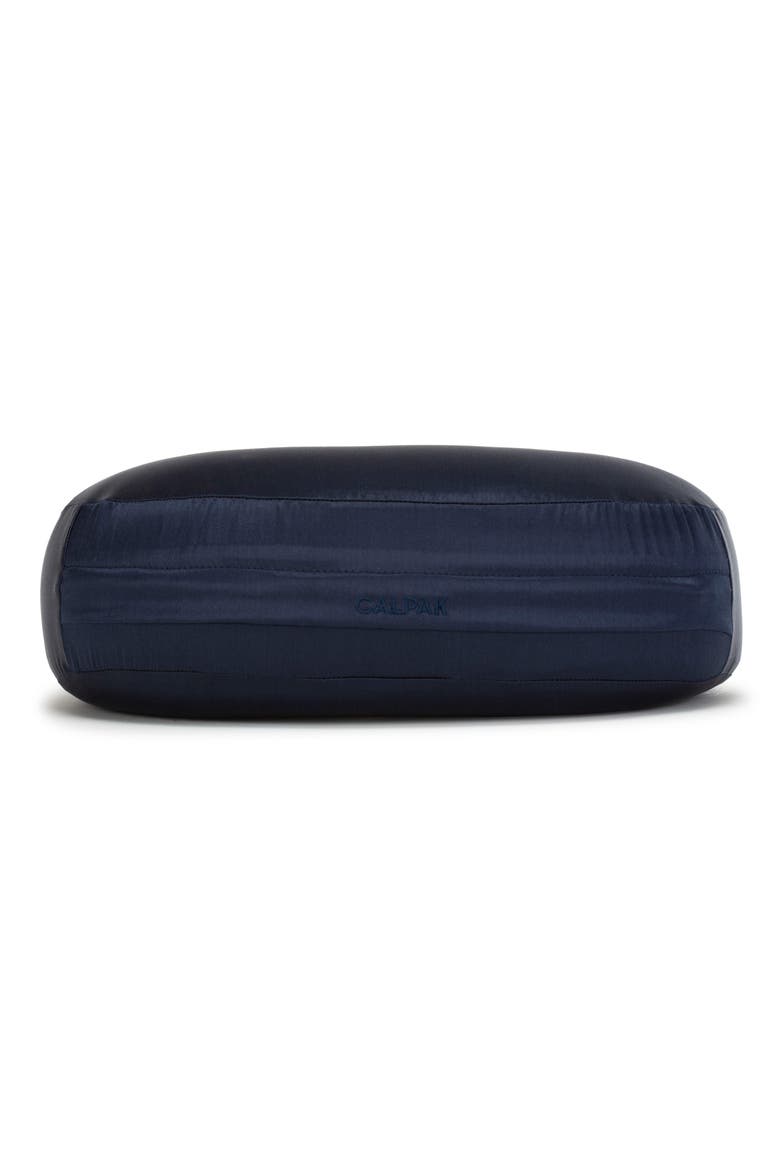 Silk Travel Neck Pillow & Eye Mask Set, Alternate, color, NAVY