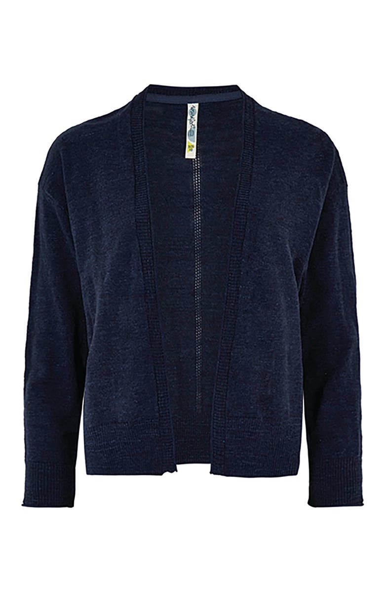 Weird Fish Limon Outfitter Cardigan, Alternate, color, Navy