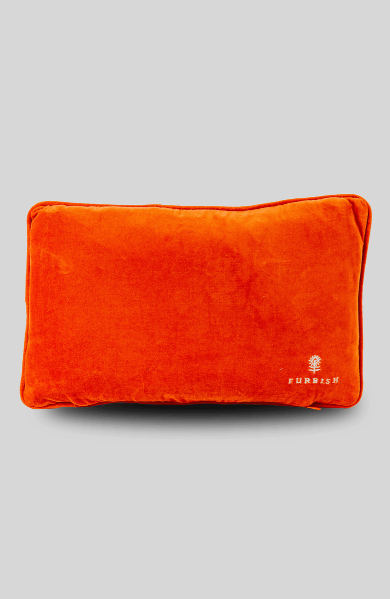 Furbish Leo Needlepoint Pillow, Alternate, color, Dark Green