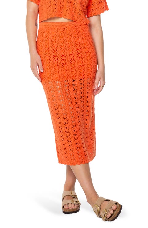 ワンピース NANUSHKA Women Mid Skirts NW23RSDR00819 ORANGE Nanushka Draped Midi Skirt | Orange | FARFETCH