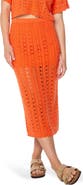 Roxy Sea Swirl Crochet Midi Skirt