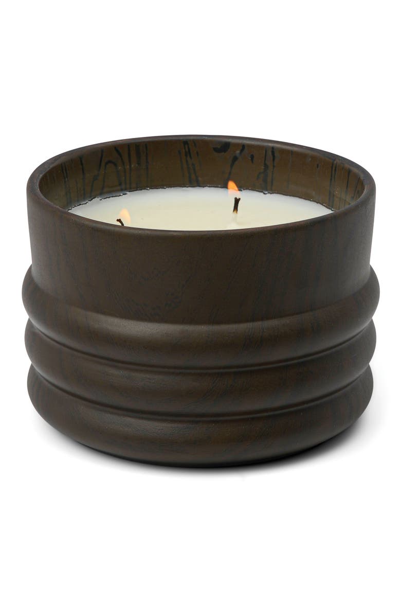 3-Wick Ceramic Candle, Main, color, BLACK