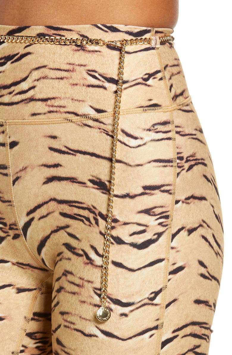 WeWoreWhat We Wore What Chain Animal Print Bike Shorts, Alternate, color,