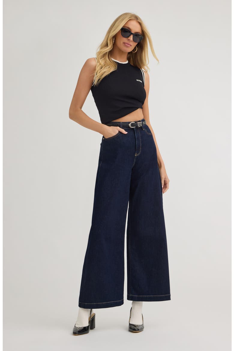 Bellagio High Waist Wide Leg Jeans, Alternate, color, CCMR-OPEN