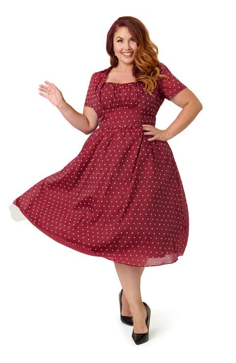 Plus Size 1950s Libby Swing Dress