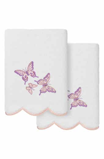 2-Piece Brittney Embroidered Turkish Cotton Hand Towel Set