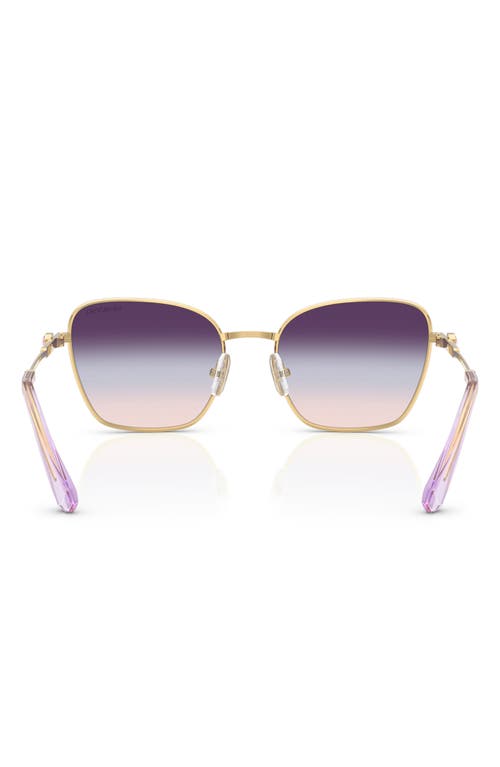 Swarovski 55mm Gradient Pilot Sunglasses In Purple