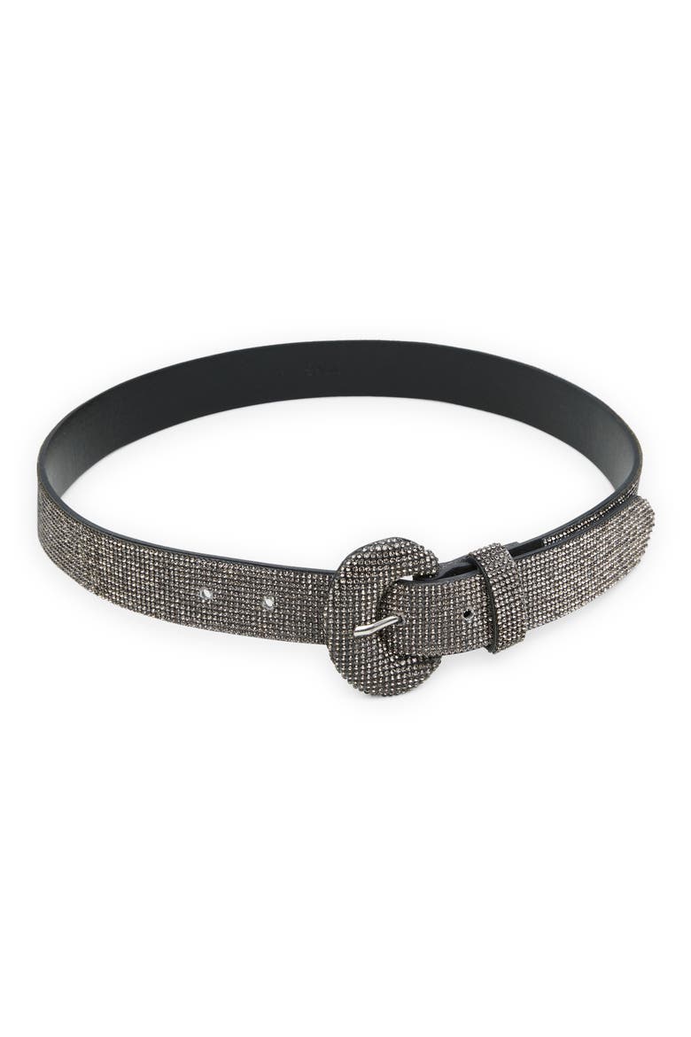 Rhinestone Belt, Main, color, BLACK