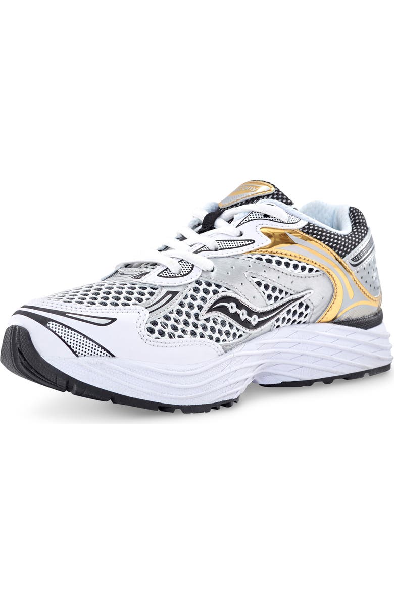 Saucony Kids' ProGrid Omni 9 Sneaker, Alternate, color, Silver/Gold