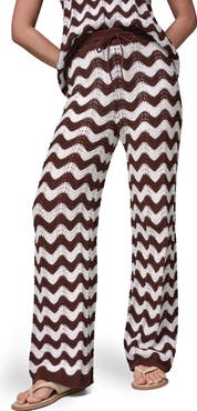 Donna Karan New York Scallop Stripe Pointelle Pants