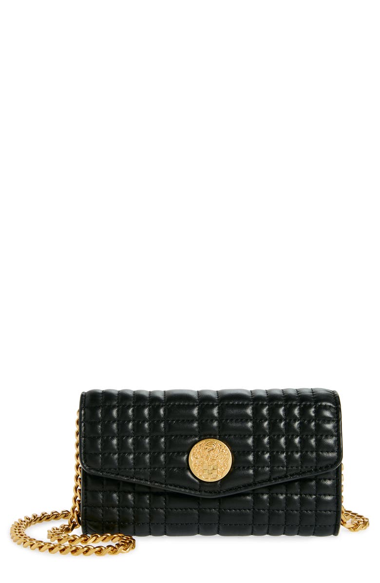 Vince Camuto Barn Quilted Leather Wallet on a Chain, Main, color,