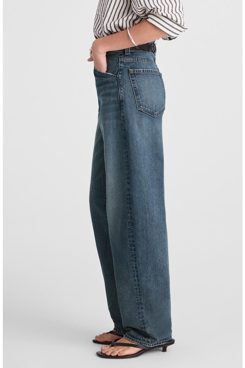 High Waist Crop Balloon Jeans, Alternate, color, GREENDALE WASH
