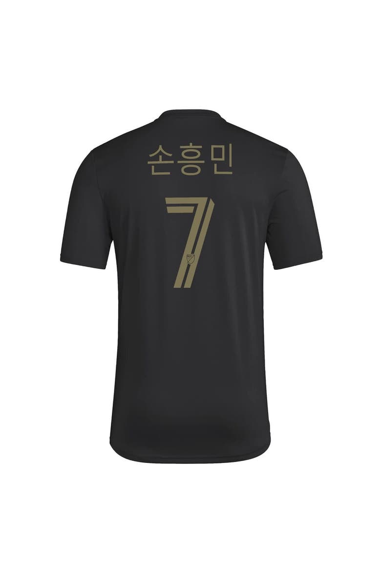 Men's adidas Son Heung-Min Black LAFC Alternate Pre-Game T-Shirt, Alternate, color, Black